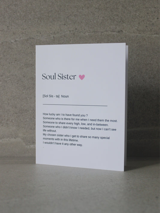 "Soul Sister" Greeting Card