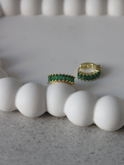 Vermeil Emerald Green Huggies