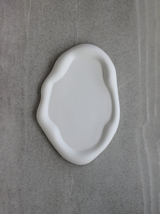 Oval Wavy Jesmonite Tray