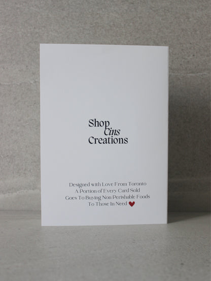 "I couldn't have done it without my bestie" Greeting Card