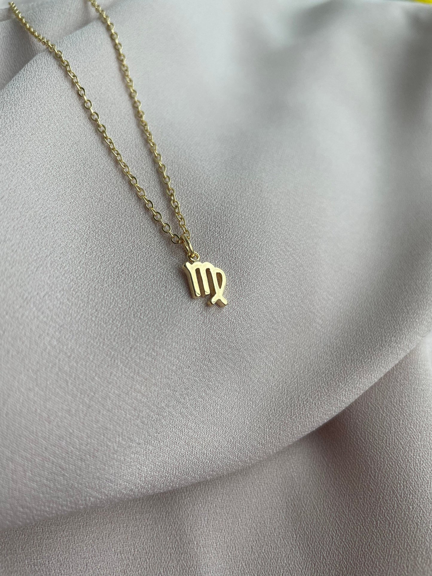 18K Plated Virgo Zodiac Necklace
