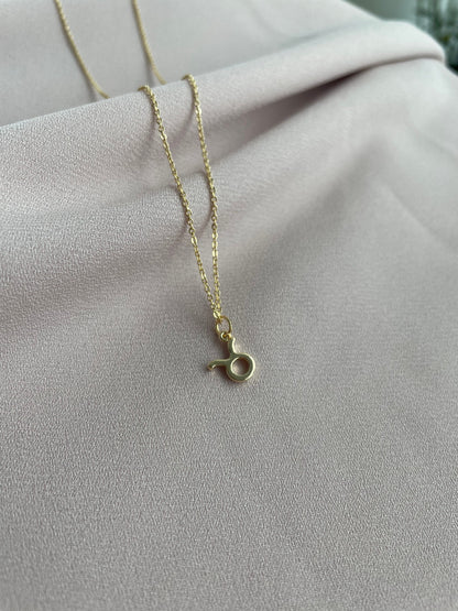 18K Plated Taurus Zodiac Necklace
