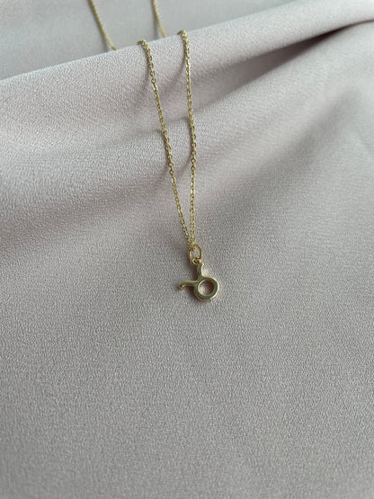 18K Plated Taurus Zodiac Necklace