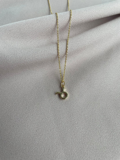18K Plated Taurus Zodiac Necklace
